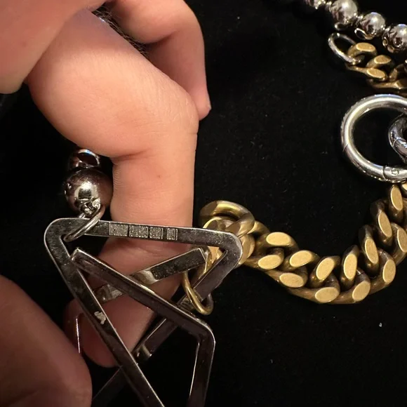 Louis Gabriel Nouchi LGN ASYMMETRICAL NECKLACE WITH PAPER CLIP